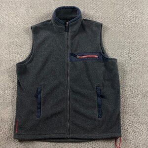 Vintage Abercrombie & Fitch Fleece Vest Men's XL Gray Y2K 90s